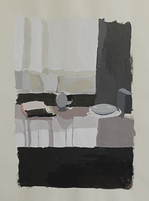 interieur, gouache auf papier, 70x42