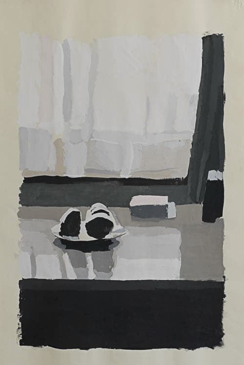 interieur, gouache auf papier, 70x42