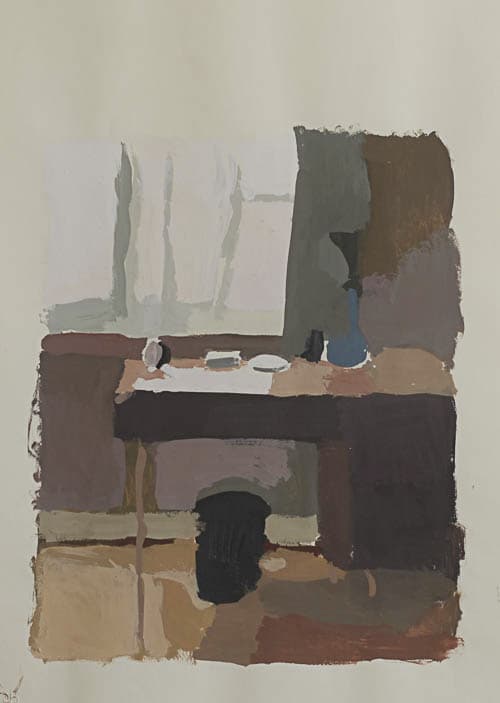 interieur, gouache auf papier, 70x42