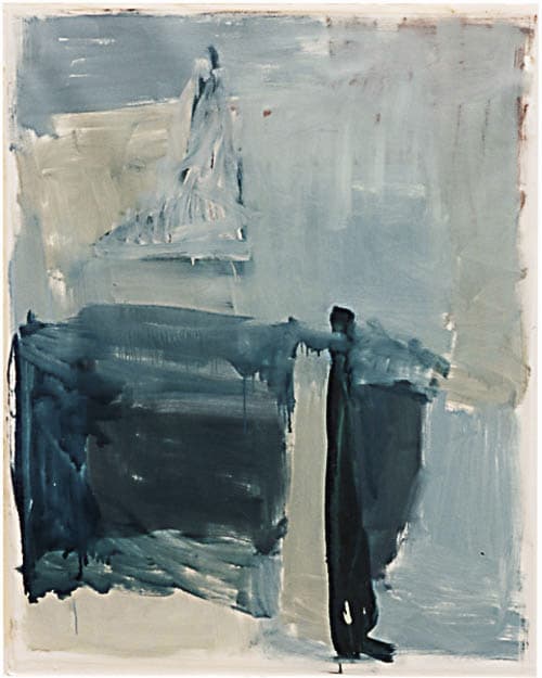 landschaft, öl auf papier/holz, 131x107