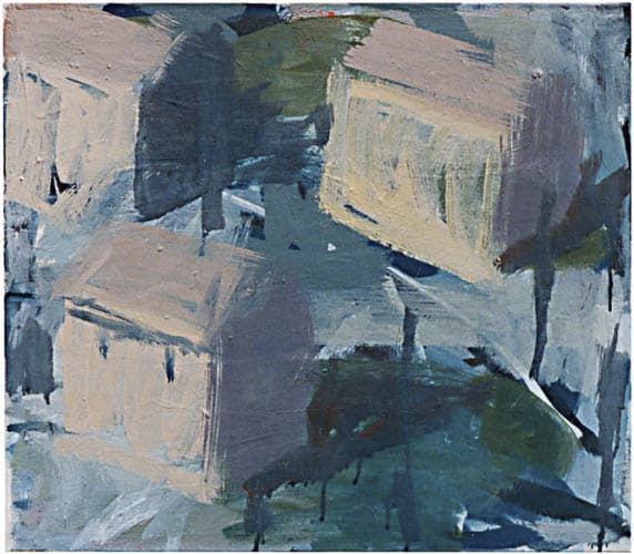 quartier, öl auf leinwand, 40x45