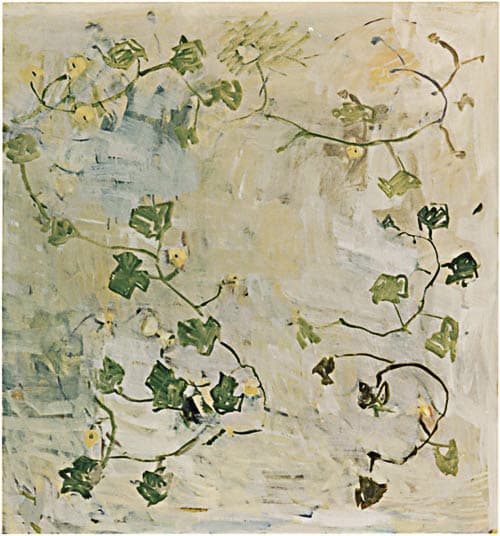 gurkenfeld, öl auf leinwand, 119x111