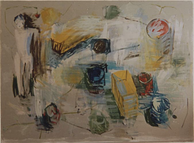 bilderwand, öl auf leinwand, 200x270