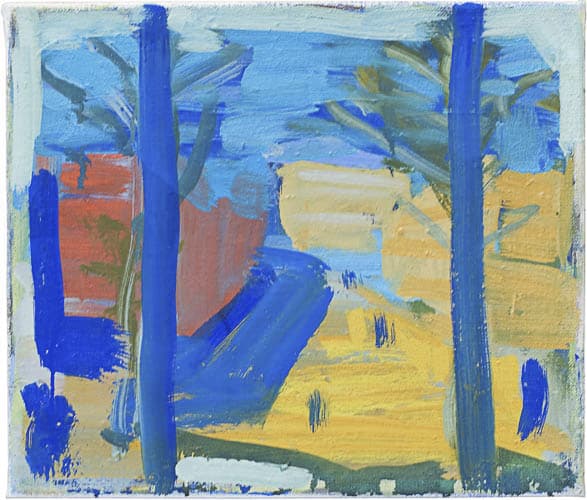 quartier, öl auf leinwand, 30x35