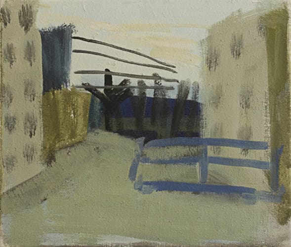 quartier, öl auf leinwand