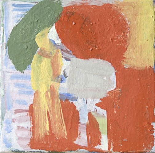 kleines schirmbild, öl auf leinwand, 20x20