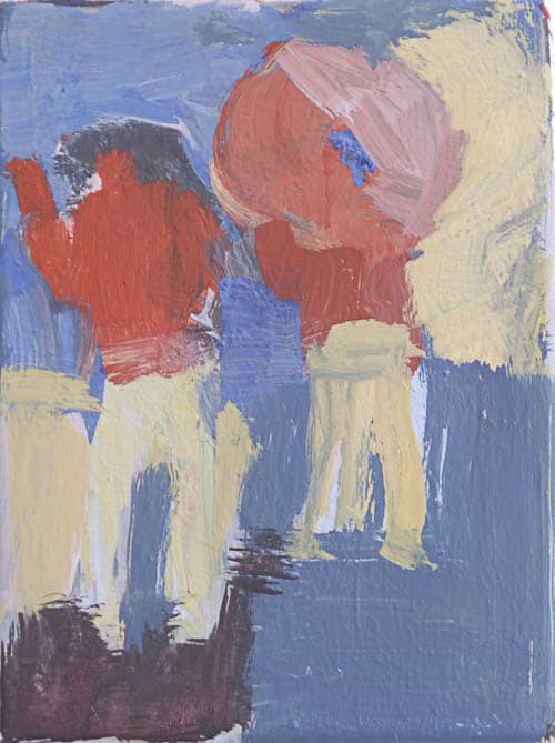 kleines schirmbild, öl auf leinwand, 25x20