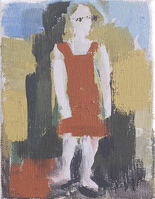 meitschi, öl auf leinwand, 25x20