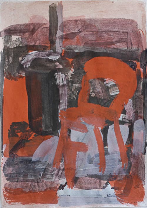 hotel, kleisterfarbe auf papier, 70x50