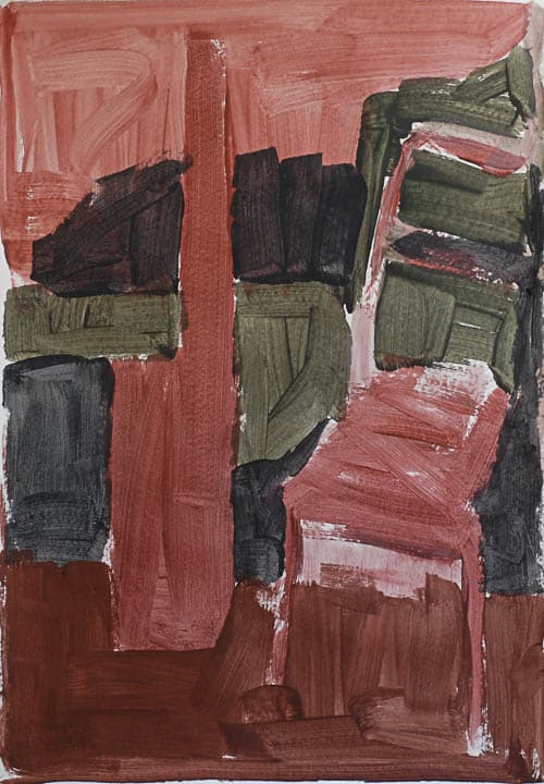 hotel, kleisterfarbe auf papier, 100x70