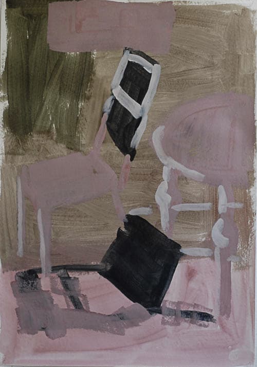 hotel, kleisterfarbe auf papier, 70x50