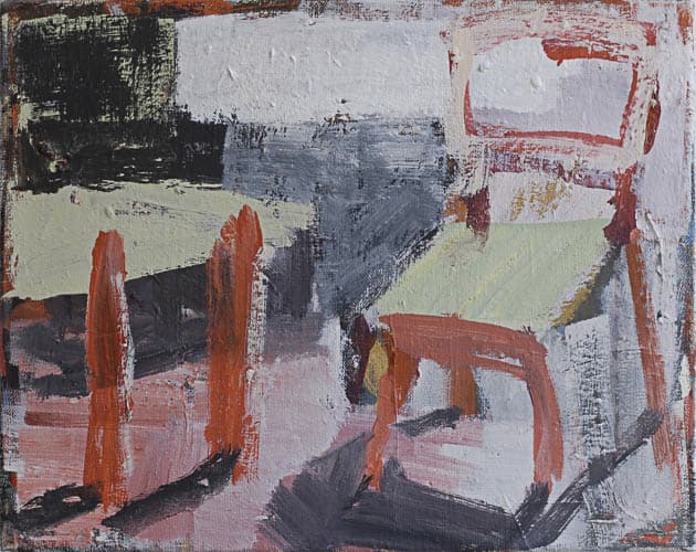 hotel, öl auf leinwand, 41x51