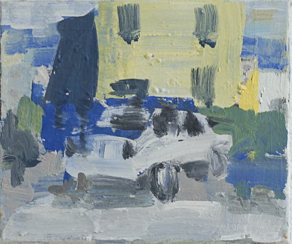 quartier, öl auf leinwand, 27x32