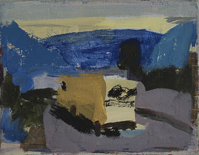 quartier, öl auf leinwand, 23x27