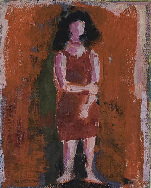 meitschi, öl auf leinwand, 25x20