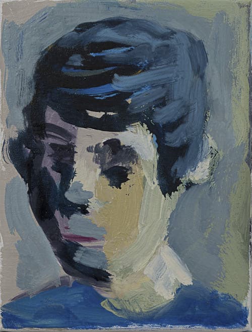 zugportrait, öl auf leinwand, 25x19