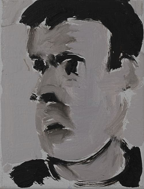 zugportrait, öl auf leinwand, 25x19