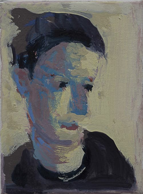 zugportrait, öl auf leinwand, 24x18