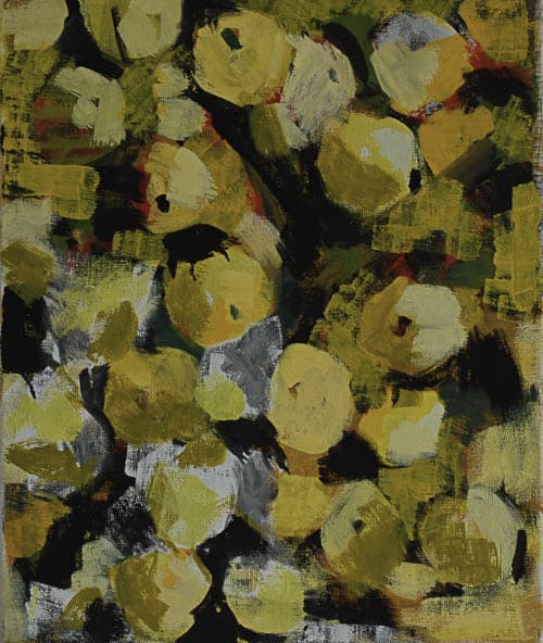 apfelbild, öl auf leinwand, 60x50