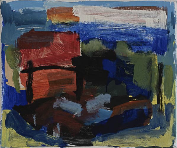 quartier, öl auf leinwand, 31x37