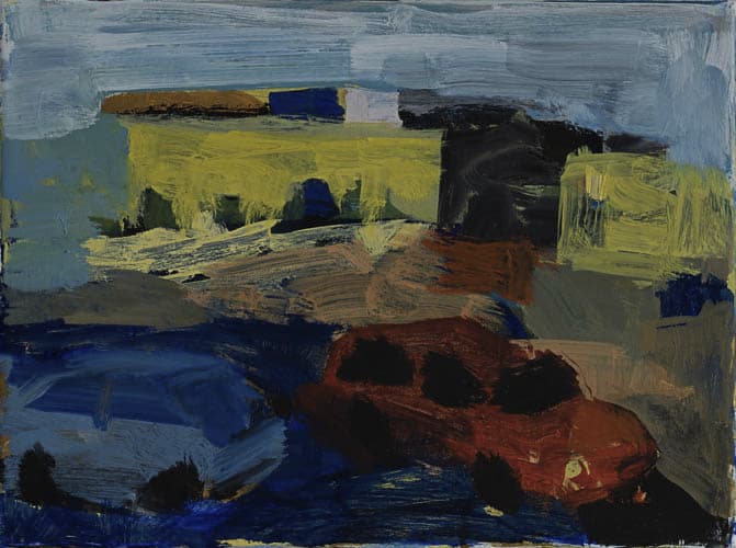 quartier, öl auf leinwand, 30x40