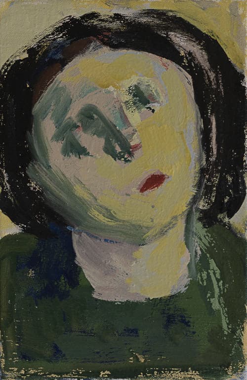 zugportrait, öl auf leinwand, 30x20