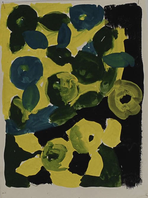 apfelbild, 2019, gouache auf papier, 30x25