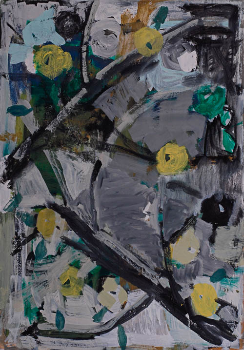 apfelbild, 2019, oel auf leinwand, 100x70