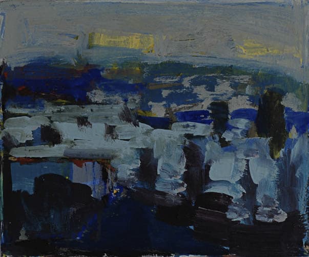 quartier, 2019, öl auf leinwand, 31x37